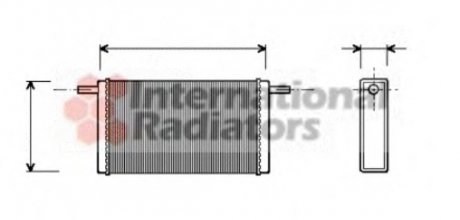 Радиатор отопителя VW LT28-LT55 ALL 82-96 VAN WEZEL 58006068