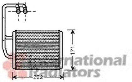 Радіатор обігрівача KIA Cerato (LD) (вир-во) VAN WEZEL 83006076