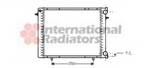 Радиатор REN R19/TRAFFIC 2 88-96 VAN WEZEL 43002045