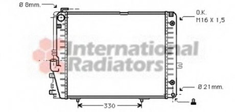 Радиатор MB W124 MT/AT +AC 89-96 VAN WEZEL 30002072