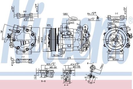 Компрессор PEUGEOT 508 (10-) 2.0 HDi NISSENS 89362