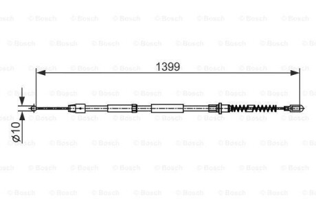 Трос приводу автомобільний BOSCH 1987482539