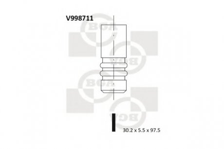 Клапан BGA V998711 (фото 1)