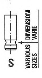 Клапан впускной HONDA Civic,CR-V,FR-V 1,8-2,0 i-vtec 01-12 FRECCIA R6559/SNT (фото 1)
