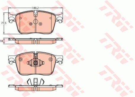 Гальмівні колодки, дискові TRW TRW GDB2145