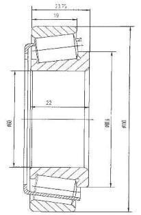 Подшипник 60X110X22 "NTN NTN SNR NTN-SNR 30212A