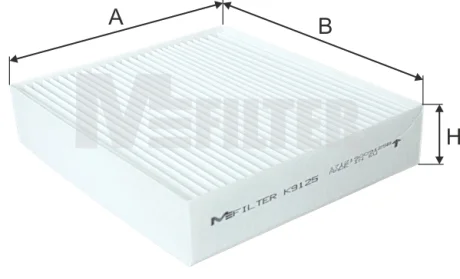 Фільтр салону M-FILTER MFILTER K9125