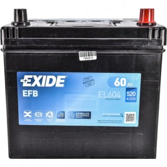 Акумулятор 6 CT-60-R Start-Stop EFB EXIDE EL604