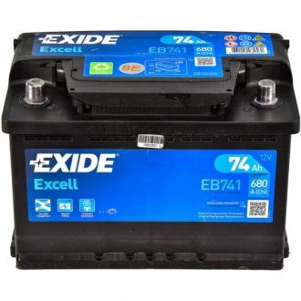 Акумулятор 6 CT-74-L Excell EXIDE EB741 (фото 1)