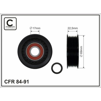 Ролик обвідний CAFFARO 84-91