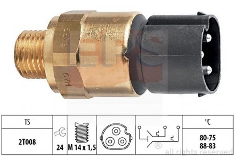 Термовыключатель вентилятора радиатора EPS 1.850.679 (фото 1)