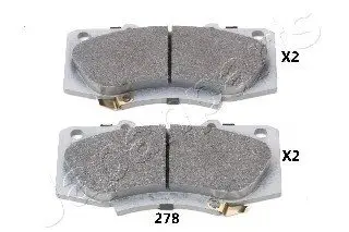 Колодки тормозные дисковые TOYOTA перед. HILUX 07- JAPAN PARTS JAPANPARTS PA-278AF