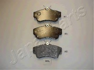 Колодки гальмівні дискові CHRYSLER перед. PT CRUI JAPAN PARTS JAPANPARTS PA-094AF