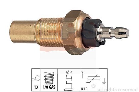 Датчик температури охолоджувальної рідини EPS 1.830.056