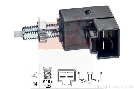 Вимикач STOP-сигналів HYUNDAI Getz, Elantra EPS 1.810.294