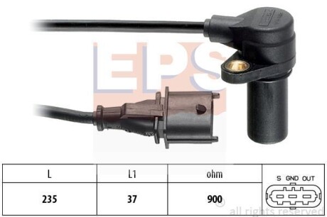 OPEL Датчик оборотов двигателя Astra G/H 1.7CDTI EPS 1.953.326