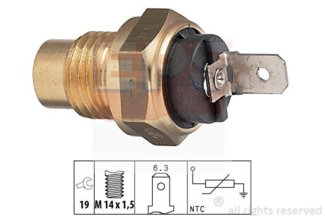 Датчик температуры охлаждающей жидкости EPS 1.830.096