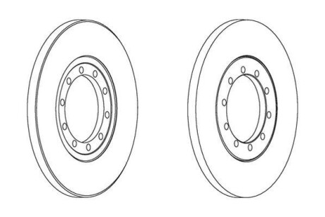Диск гальмівний JURID 562537JC