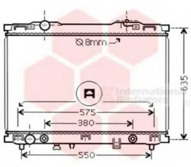 Радіатор охолодження SORENTO 24i/35i AT 02-04 VAN WEZEL 83002057