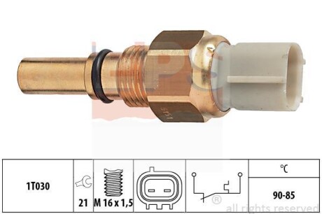 Термовыключатель вентилятора радиатора EPS 1.850.151