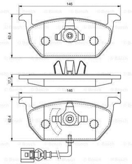 Колодки гальмівні дискові BOSCH 0986494721 (фото 1)