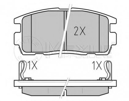 Колодки гальмівні (задні) Opel Antara/Chevrolet Captiva 06- MEYLE 025 244 9815/W (фото 1)