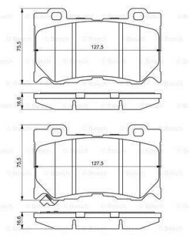 Тормозные колодки передние BOSCH 0986494707