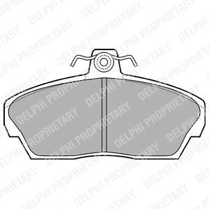 Тормозные колодки дисковые HONDA/ROVER Civic/25/45/200/400/800 ''F''91-06 запчасти DELPHI LP911