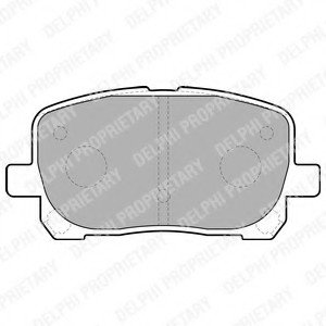 Тормозные колодки дисковые TOYOTA Avensis Verso "F" 01-05 запчасти DELPHI LP1711 (фото 1)