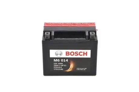 Мото акумулятор 12V 10 Ач 150А BOSCH 0092M60140 (фото 1)