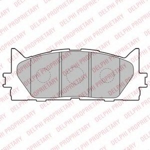 Комплект тормозных колодок, дисковый тормоз DELPHI LP2169