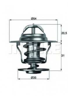 Термостат AUDI; OPEL; PORSCHE; SEAT; VW (Mahle) MAHLE MAHLE\KNECHT TX 13 80 D