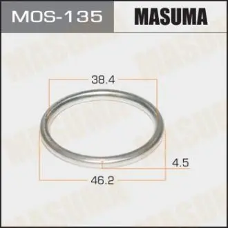 Фото запчасти Кольцо глушителя металлическое 38.5 x 47 x 4 MASUMA MOS135 Кольцо глушителя металлическое 38.5 x 47 x 4 MASUMA MOS135