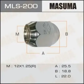 Гайка Subaru упаковка 20 шт MASUMA MLS200