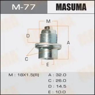 Болт маслосливной A/T С МАГНИТОМ MASUMA M77