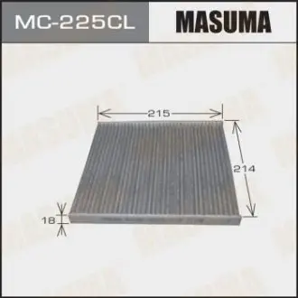 Салонный фильтр угольный MASUMA MC225CL