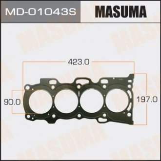 Прокладка головки блоку MASUMA MD01043S (фото 1)
