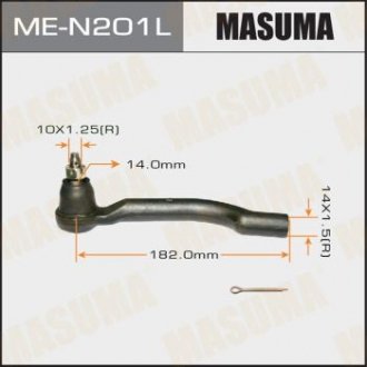 Рулевой наконечник тяги MASUMA MEN201L (фото 1)