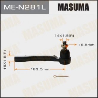 Рульовий наконечник тяги MASUMA MEN281L (фото 1)