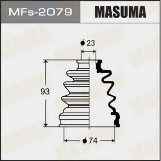 Пильовик ШРУСу Силікон MASUMA MFs2079