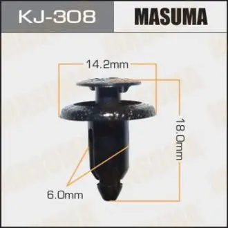 Фото запчастини Кліпса автомобільна MASUMA KJ308 Кліпса автомобільна MASUMA KJ308