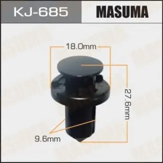Фото запчастини Кліпса автомобільна MASUMA KJ685 Кліпса автомобільна MASUMA KJ685