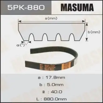 Ремінь струмковий MASUMA 5PK-880