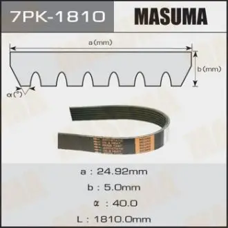 Ремень ручейковый MASUMA 7PK1810