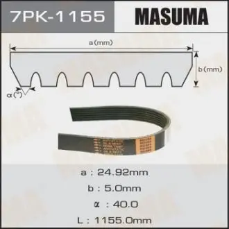 Ремінь струмковий MASUMA 7PK1155