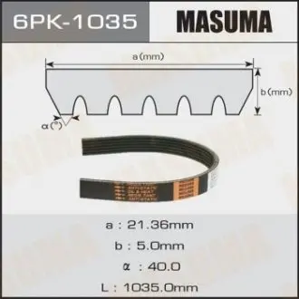 Ремінь струмковий MASUMA 6PK1035
