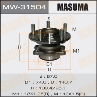Підшипник ступиці MASUMA MW31504