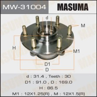 Підшипник ступиці MASUMA MW31004
