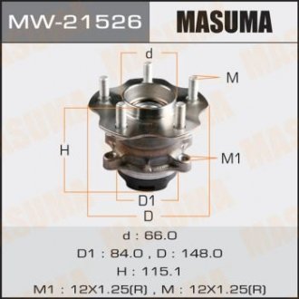 Підшипник ступиці MASUMA MW21526