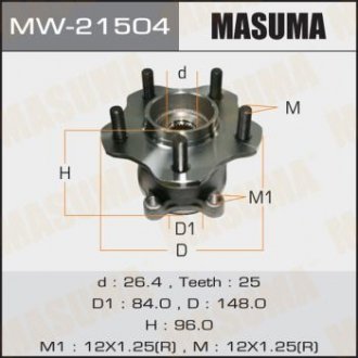 Підшипник ступиці MASUMA MW21504